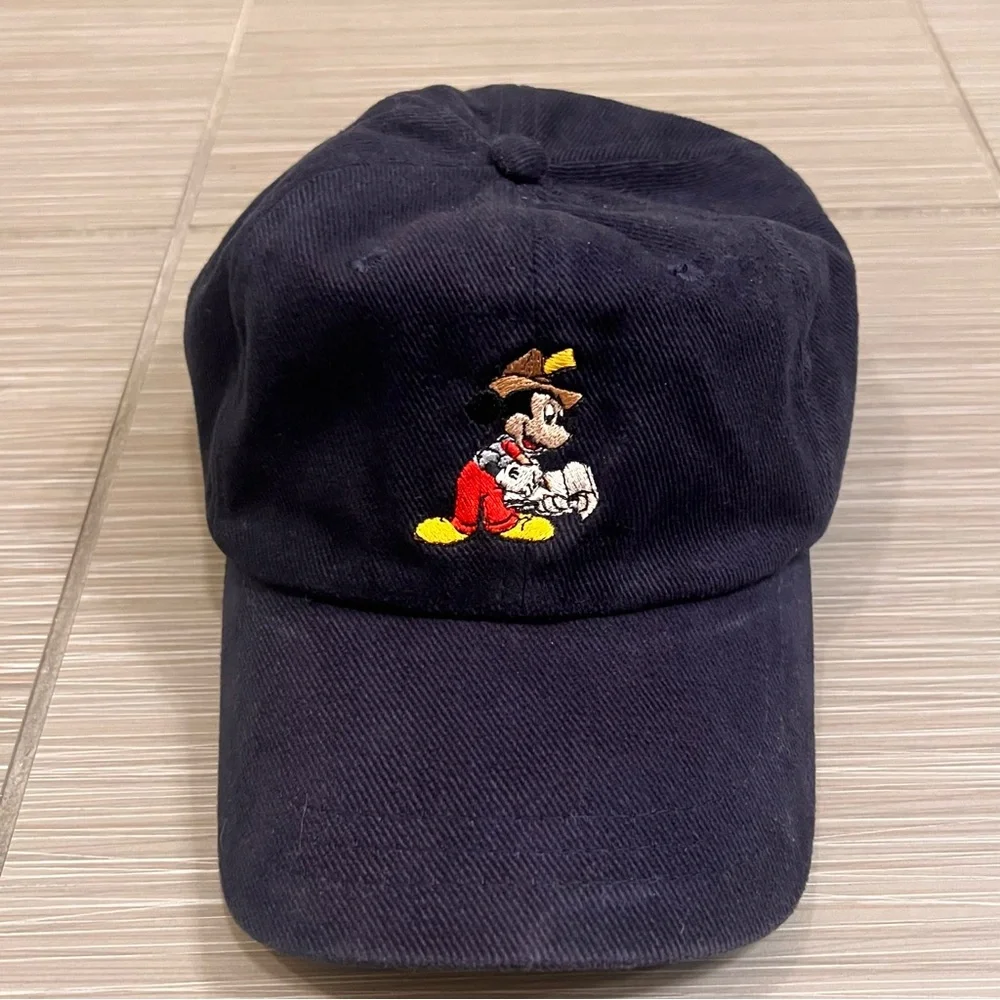 Rare Mickey Mouse Walt Disney World Parks News Newspaper Baseball Hat vintage